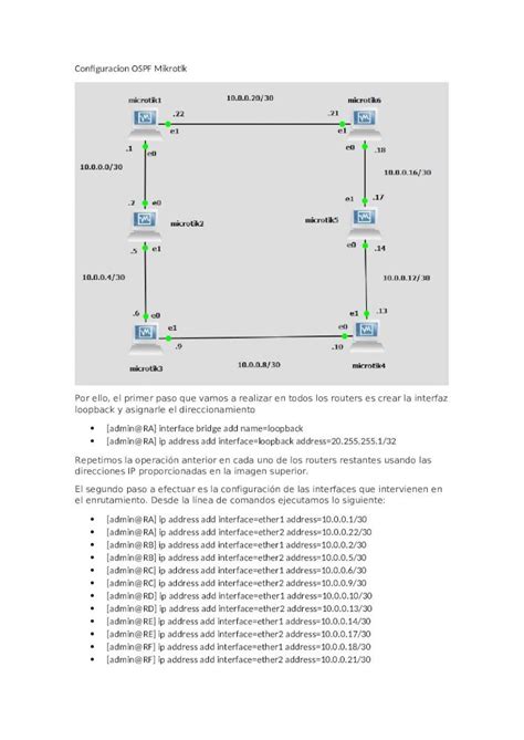 DOCX Configuracion OSPF Mikrotik DOKUMEN TIPS