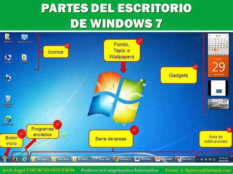 La Ventana Del Escritorio De Windows Y Sus Partes Brainly Lat