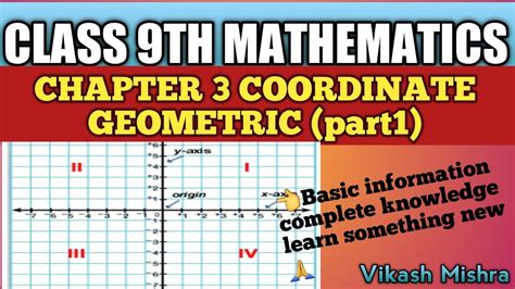 Class 9th Chapter 3 Coordinate Geometric Part1 Youtube