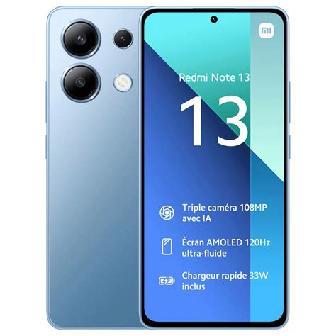 Smartphone Xiaomi Redmi Note 13 8Go 256Go Bleu Au Meilleur Tunisie