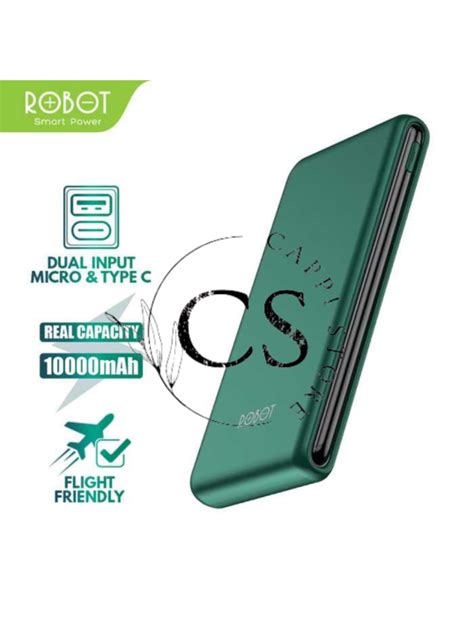 Powerbank Robot Mah Rt A Dual Input Port Type C Micro Usb