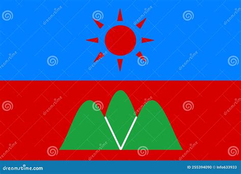 Flag of Austroasiatic Peoples Wa People. Flag Representing Ethnic Group ...