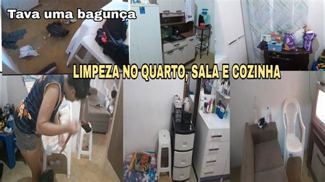 LIMPEZA NO QUARTO SALA E COZINHA TAVA UMA BAGUNÇA YouTube