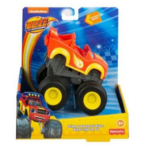 Fisher Price Nickelodeon Blaze And The Monster Machines Slam Go Racer