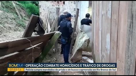 Operação Contra Suspeitos De Homicídios E Tráfico De Drogas Prende Oito