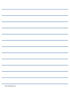 Free lined paper printables. Many styles. Low-vision writing paper with ...