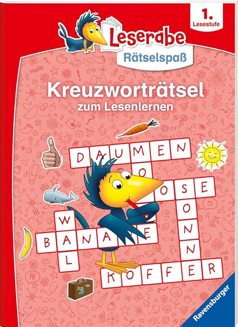 Ravensburger Leserabe R Tselspa Kreuzwortr Tsel Zum Lesenlernen