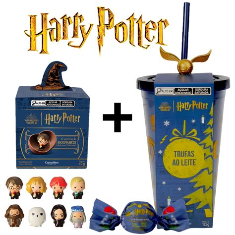 Copo Harry Potter Caixa Enigma Cacau Show Shopee Brasil