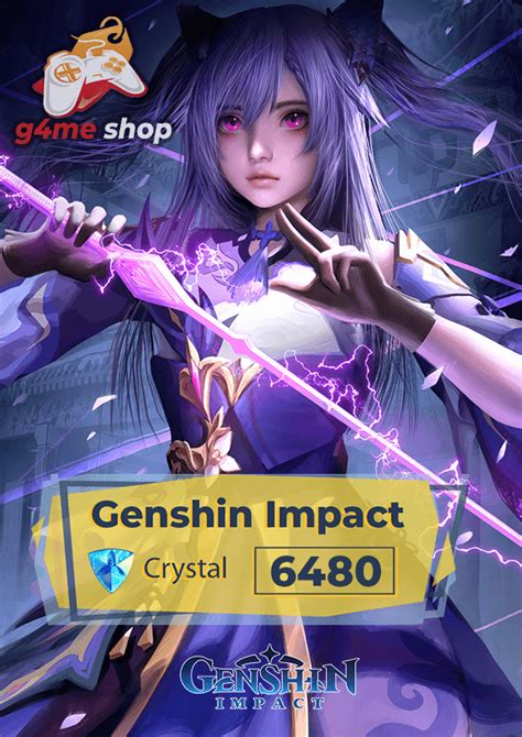 Genshin Impact Crystal 6480 Cheap G4me Shop Top Up Games