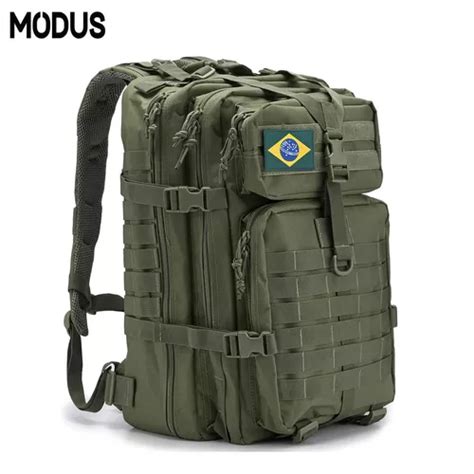 Modus Mochila Tática Camping Militar 50 Litros Resistente A Água Cor