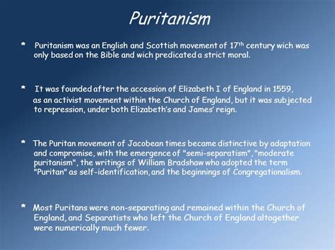 Puritanism Puritans And Puritanism Windsor Castle Is Situated In