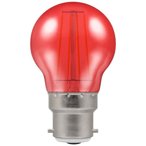 Crompton 9042 4 Watt BC B22mm Red Harlequin LED GLS Light Bulb