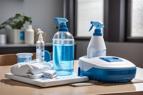 Premium AI Image | Disinfection equipment on table