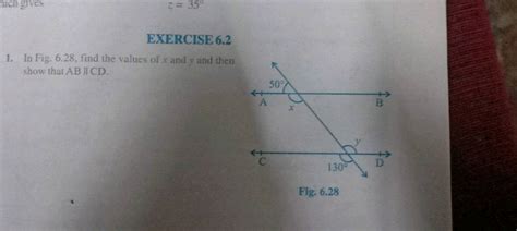 Exercise Nn Fig The Values Of X And Y And Thennhow