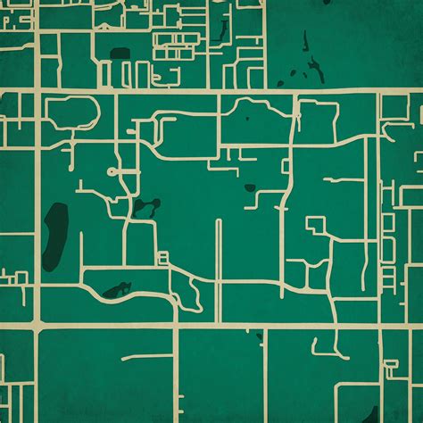 University Of South Florida Campus Map Art By City Prints The Map Shop