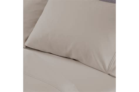 Hyper Cotton Medium Beige Split Head Queen Sheet Set By Bedgear