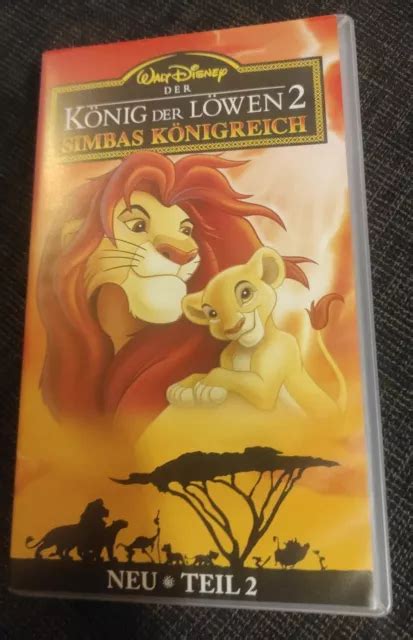 Der K Nig Der L Wen Simbas K Nigreich Vhs Kassette Walt Disney Mit