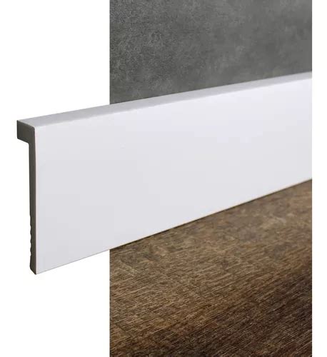 Cubre Zocalo Pvc Blanco Eps 2 50m X 10cm Piso Vinilico En Venta En