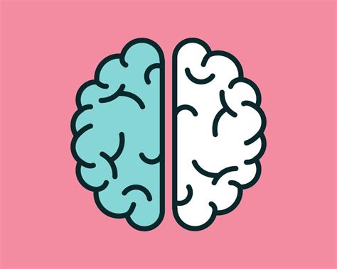 cartoon brain vector art icons  graphics