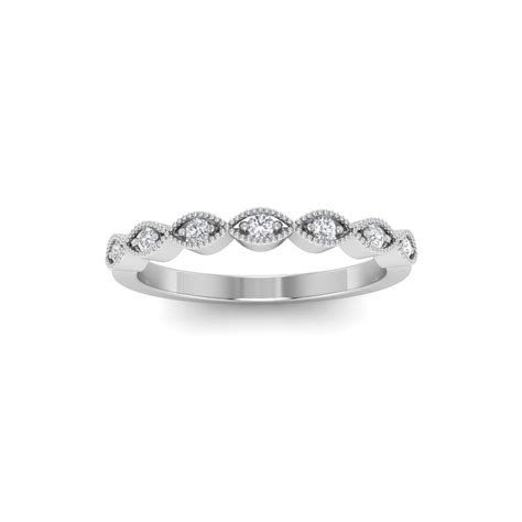 Ctw Lab Diamond Infinity Milgrain Stackable Band