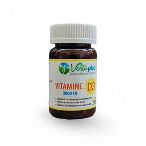 Vertuplus Vitamine D3 50 Capsules Parapharmacie En Ligne Maroc