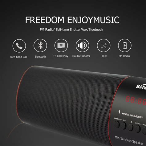 Ασύρματο Φορητό Επαναφορτιζόμενο Ηχείο Bluetooth Fm Usb Tf Aux Wireless Bluetooth Speaker