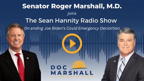 ICYMI Sen Marshall To Sean Hannity Why Go To Work When Joe Bidens