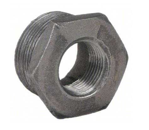 1 X 1 8 Black Malleable Iron Hex Bushing Class 150 No 1xa Bb Whitehead Industrial Hardware