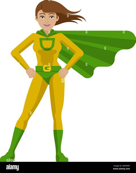 Super Hero Woman Cartoon Stock Vector Image And Art Alamy