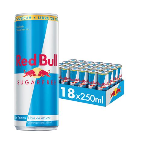 Ripley RED BULL BEBIDA ENERGÉTICA PACK 18 LATAS SIN AZÚCAR 250ML