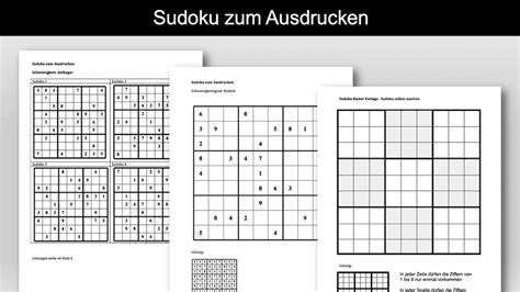 Gratis Sudoku Vorlagen Zum Ausdrucken Leicht Mittel Schwer