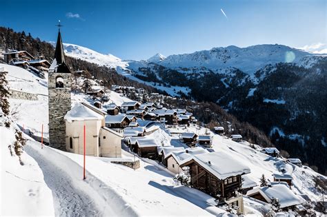 Chemin Historique St Luc Chandolin N Winterwandern