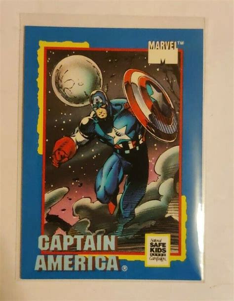 Mavin Captain America Impel Marvel Trading Card Treats National