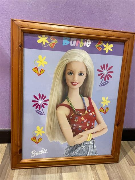 Vintage pine frame barbie picture, Hobbies & Toys, Collectibles ...