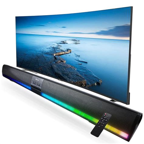 Caixa De Som Soundbar Grande Subwoofer Bluetooth Tv Smart Rgb