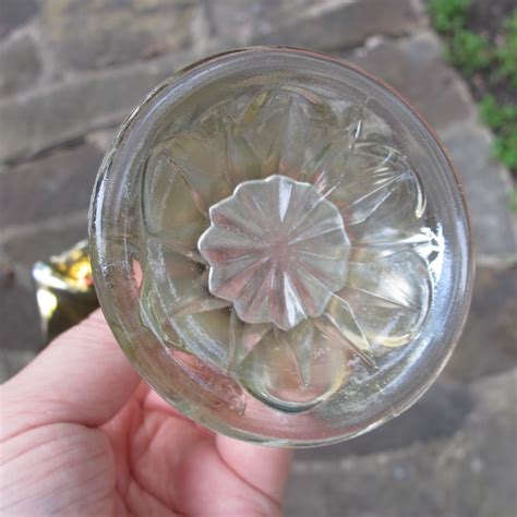 Antique Imperial Smoke Morning Glory Carnival Glass Mini Vase Tall Carnival Glass