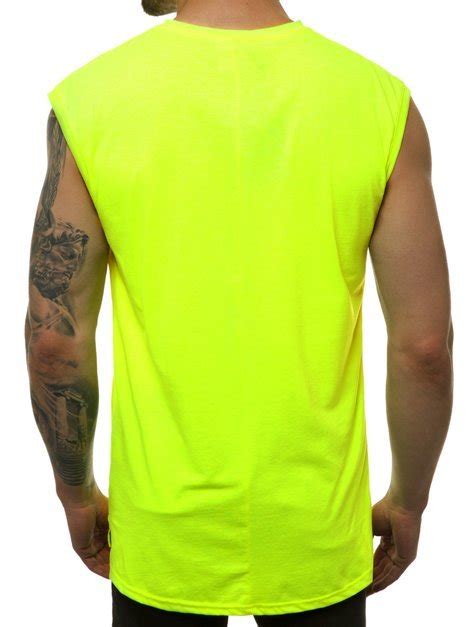 Herren Tank Top Gelb Neon Ozonee Machm1212 Ozonee