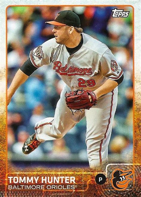 Orioles Card O The Day Tommy Hunter 2015 Topps Orioles Team Set BO 16