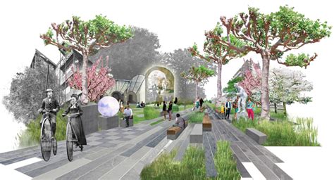 Whimsical Green Promenade Aims To Revive Londons Disconnected Vauxhall