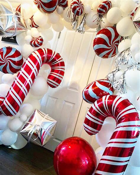 Candy Cane Balloon Arch Christmas Balloons Christmas Balloon