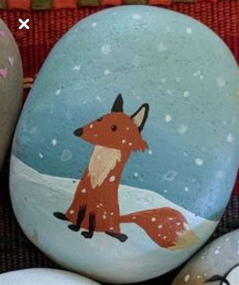 Fox Painted Rock Rock Painting Art Rock Art Painted Rocks