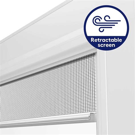 Larson Savannah 36 In X 81 In White Mid View Retractable Screen Wood Core Storm Door With