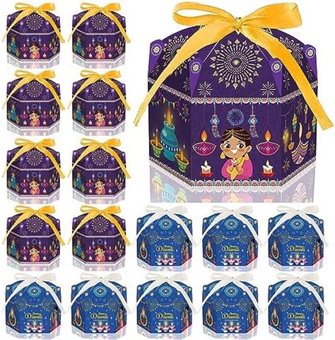 Yoawllty Diwali Decorations For Home 16 Pcs Happy Diwali T Box