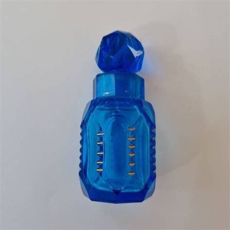 Blue Perfume Bottles Etsy