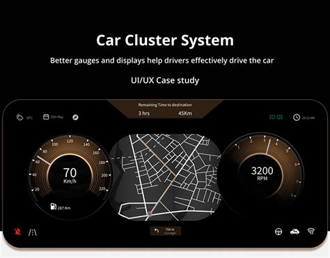 car cluster system behance