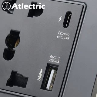 Alectric Type C Universal Power Socket A Usb Type C Quick