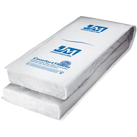 Johns Manville Comforttherm R11 155 Sq Ft Faced Fiberglass Batt Insulation With Sound Barrier