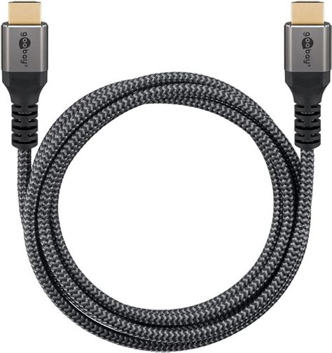 Goobay H Ghastighets Hdmi Kabel Med Ethernet K Hz M Gr