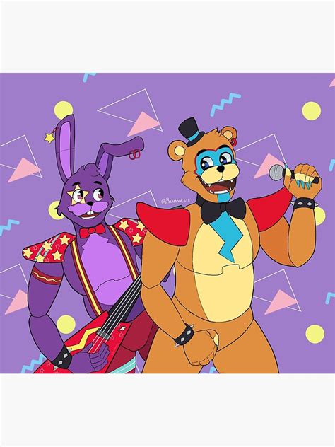 Fnaf Security Breach Glamrock Freddy And Glamrock Bonnie