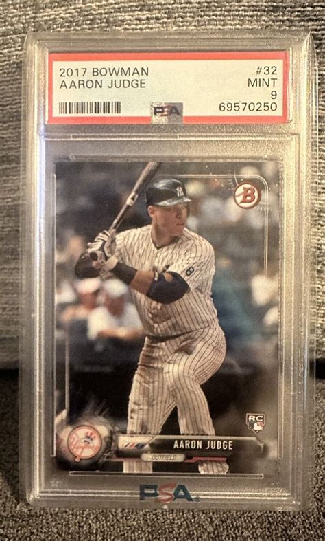 Bowman Aaron Judge Rc Rookie Psa Mint New York Yankees Ebay